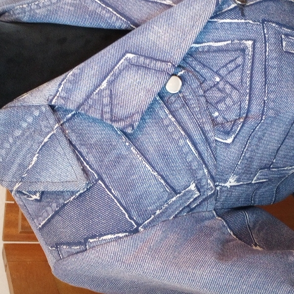 VTG 60’s Belted Patchwork Denim Jacket - Picture 5 of 16